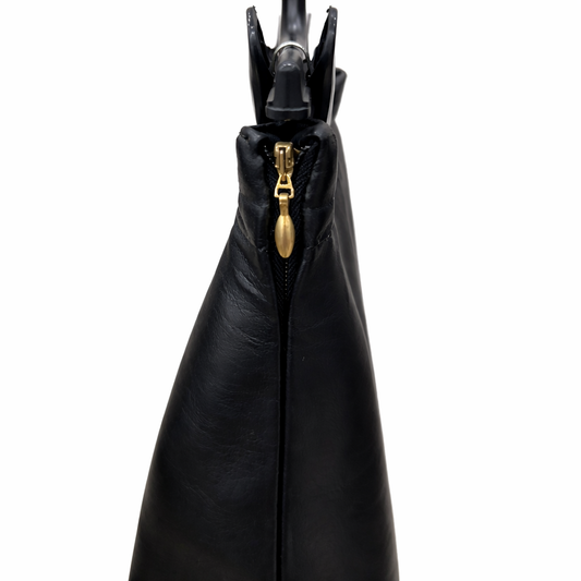 Jupe cuir femme asymétrique noire coupe oblique premium