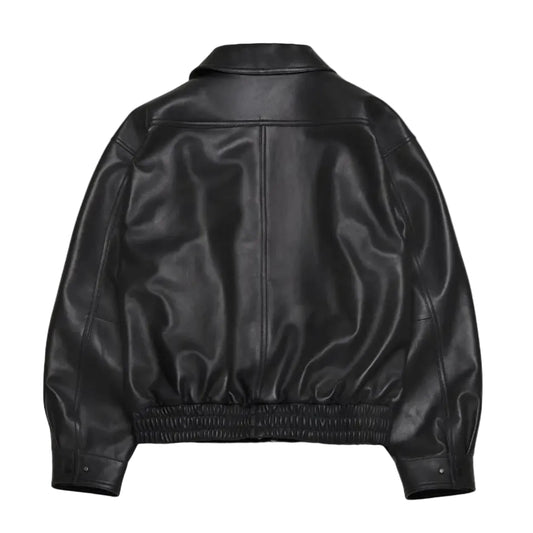 Veste Oversize en Cuir pour Homme – Style Casablanca Urbain Minimaliste