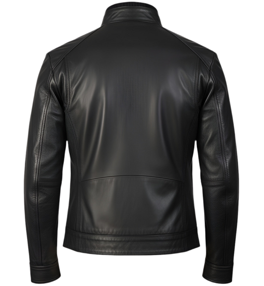 Bouch Distressed Leather Biker Jacket Marrakchi