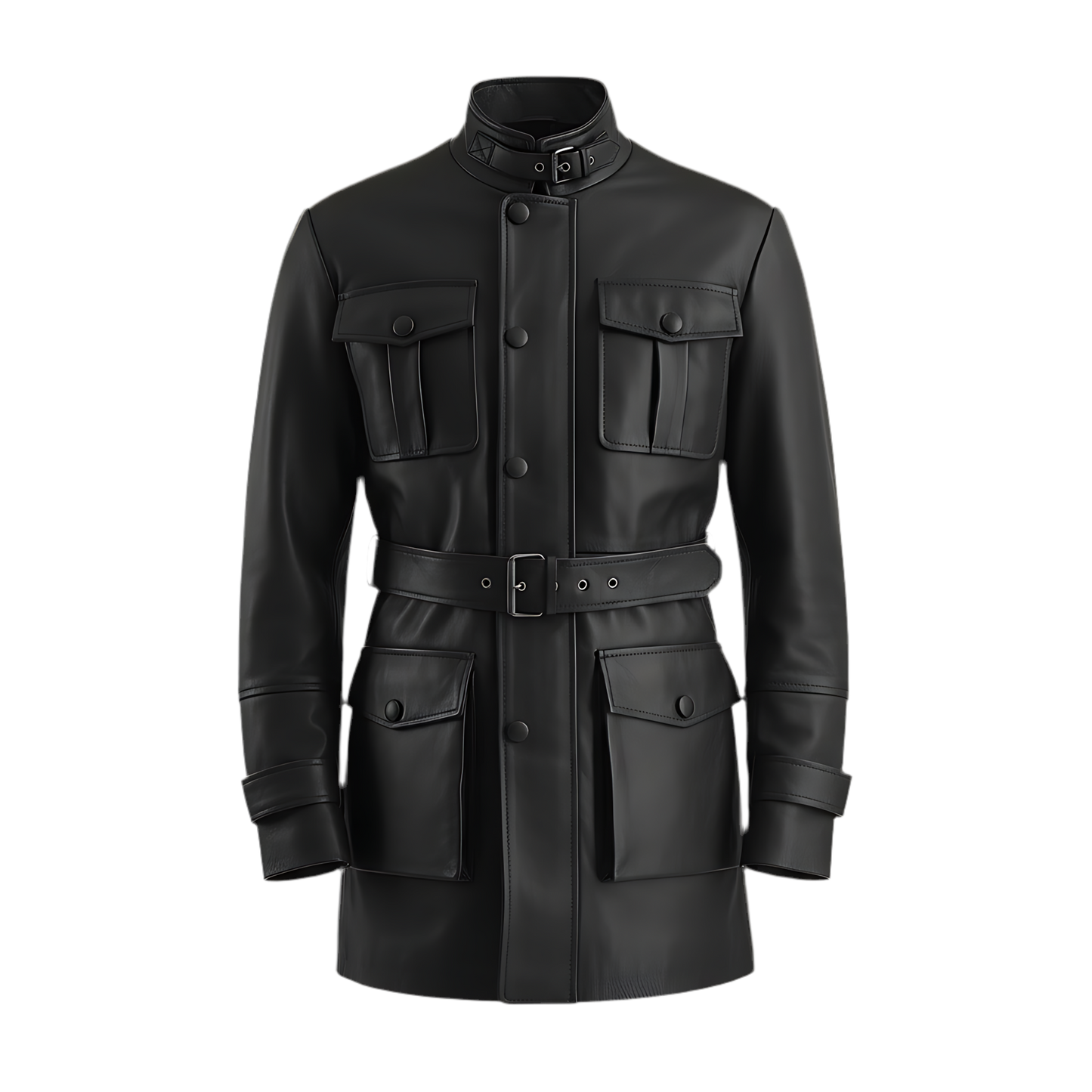 MARRAKCHI Veste en daim noir Rolf Marrakchi