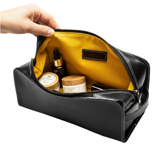 La trousse de toilette noire Marrakchi