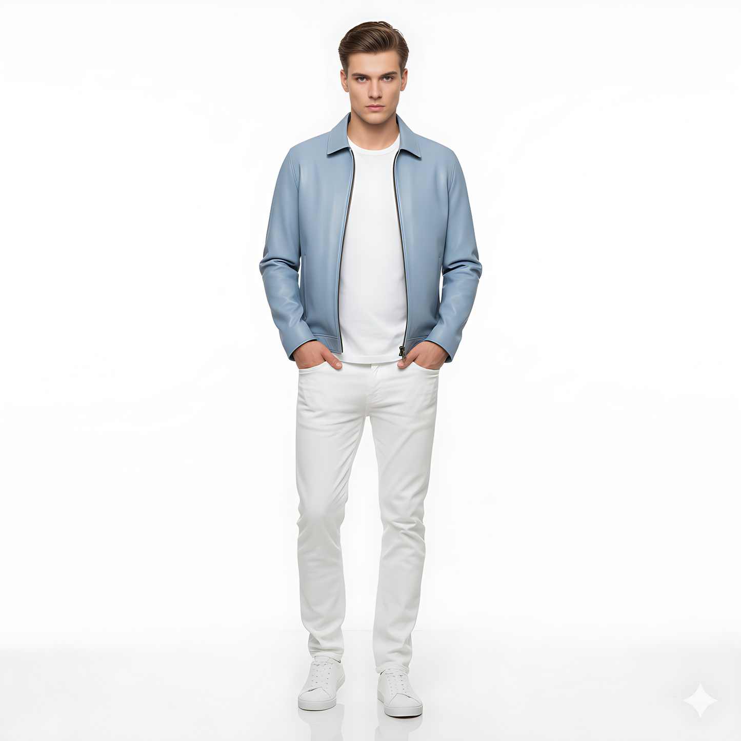 Veste en cuir d’agneau pour homme – Marvis