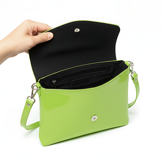 MARRAKCHI Pochette en cuir vert néo Marrakchi