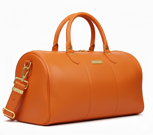 Aristocrat par Marrakchi Sac de voyage en cuir noir My Store