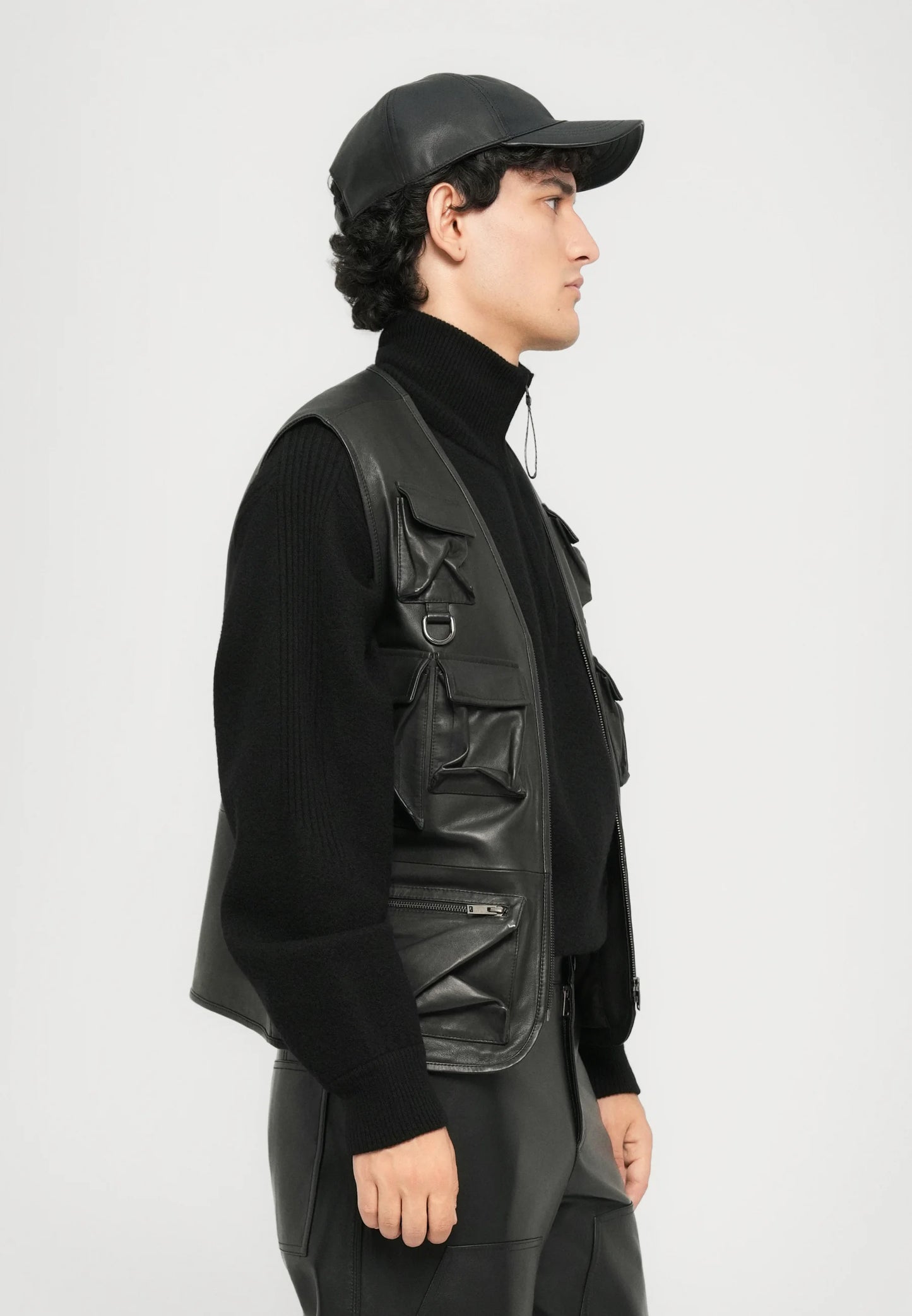 Gilet Utility Multi-Poches – Vintage Black