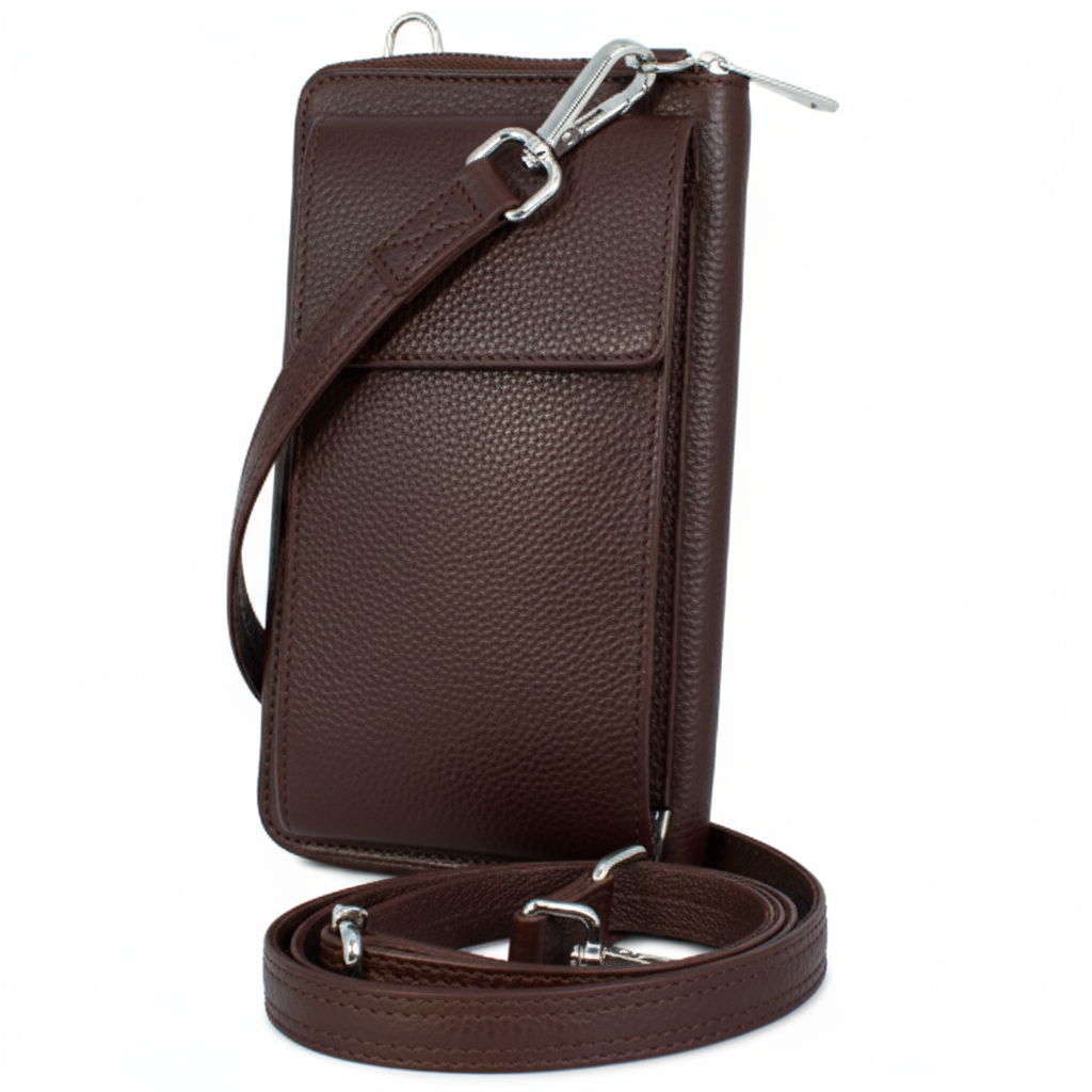 Sac bandoulière classique avec poche pour téléphone portable