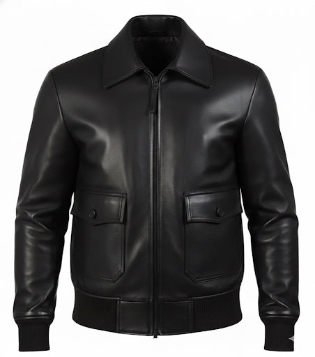 Blouson en Cuir Veritable - Aviator / hiver-printemps