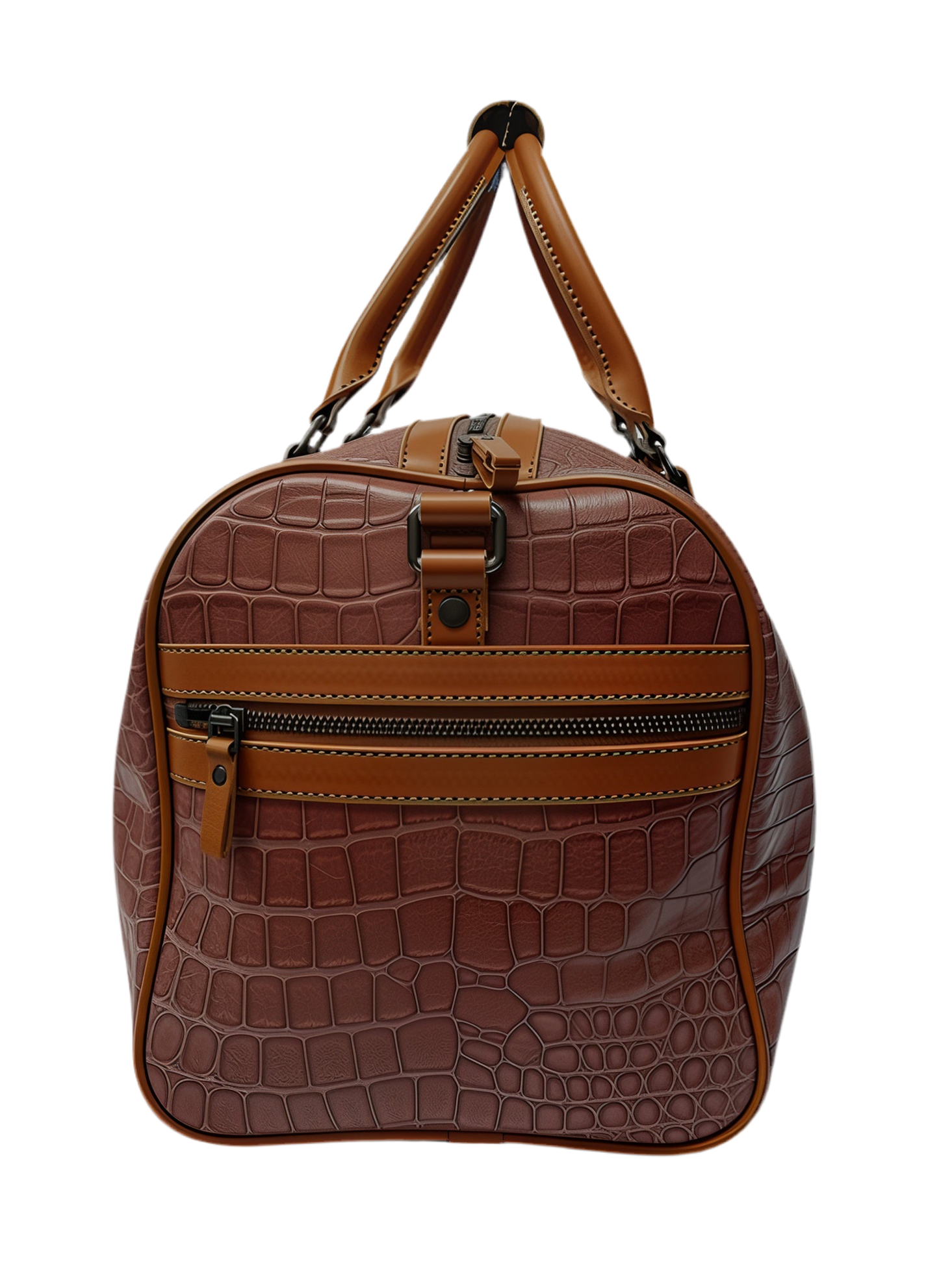 Sac week-end homme en cuir de vachette Marrakchi Motif serpent