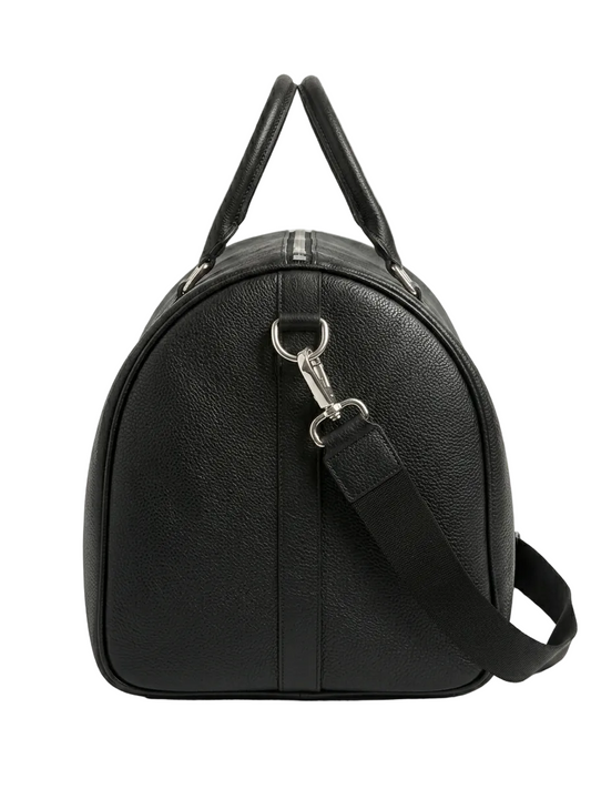 Sac voyage cuir homme noir premium avec bandoulière
