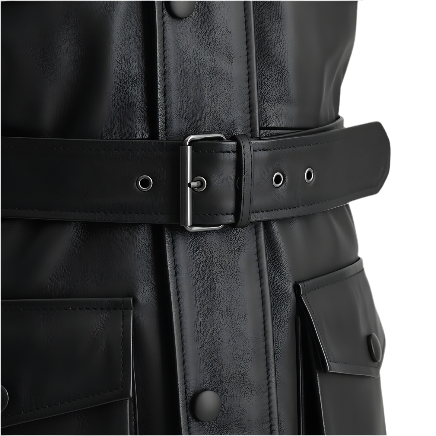 MARRAKCHI Veste en daim noir Rolf Marrakchi
