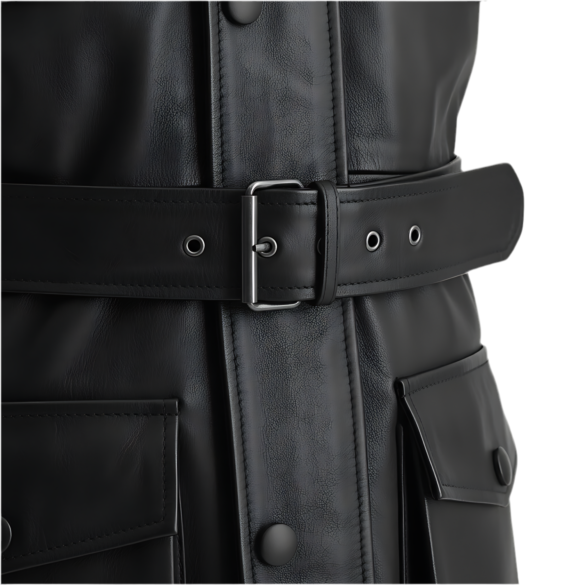 MARRAKCHI Veste en daim noir Rolf Marrakchi