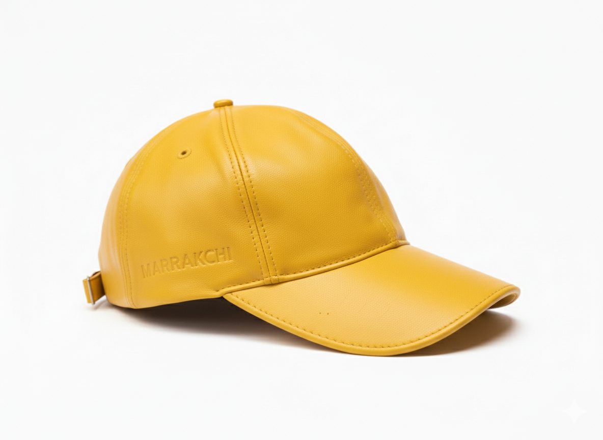 Casquette de baseball en cuir, différentes couleurs - Marrakchi