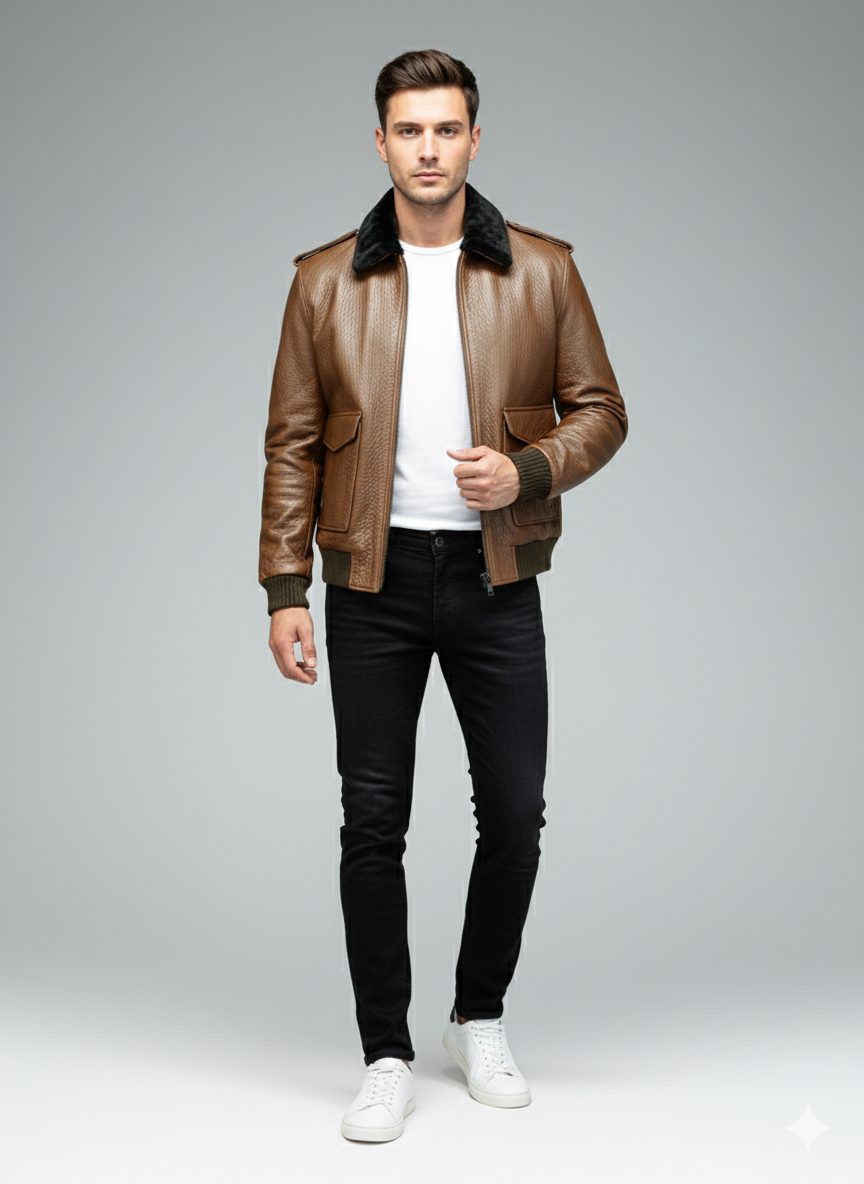 Eagle Rider – Veste en Cuir Premium 2026