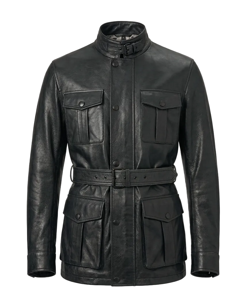 Leather jacket men 