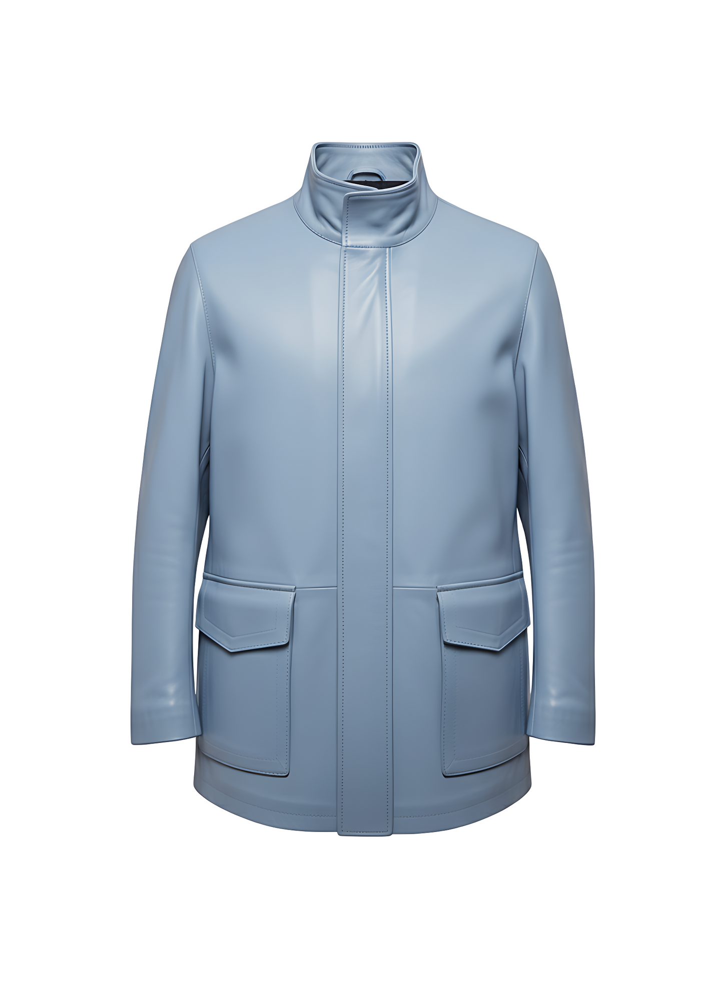 Manteau long pour homme en cuir noir – Canada