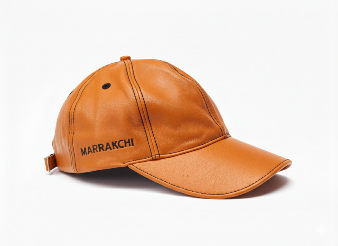 Casquette de baseball en cuir, différentes couleurs - Marrakchi