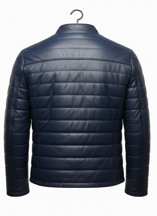 Puffer en cuir d'agneau