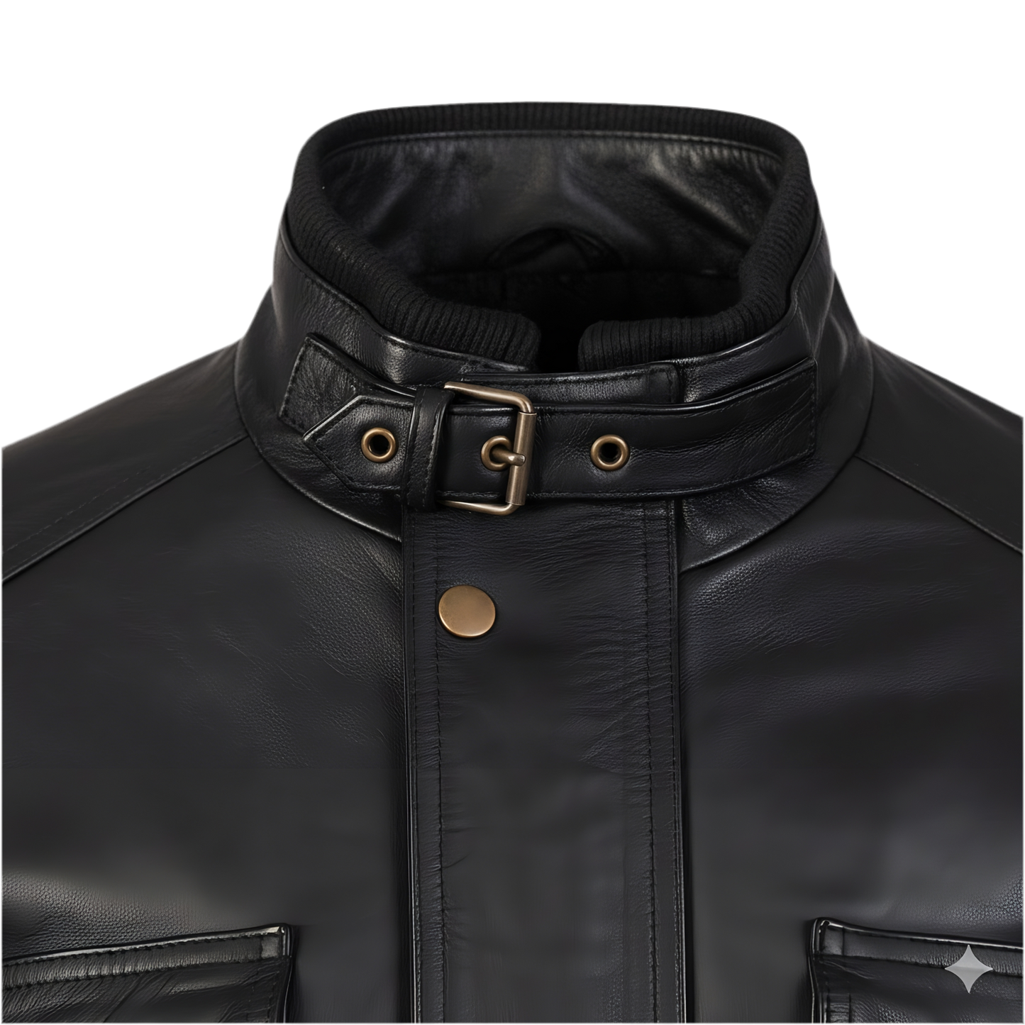 Bouch Distressed Leather Biker Jacket Marrakchi