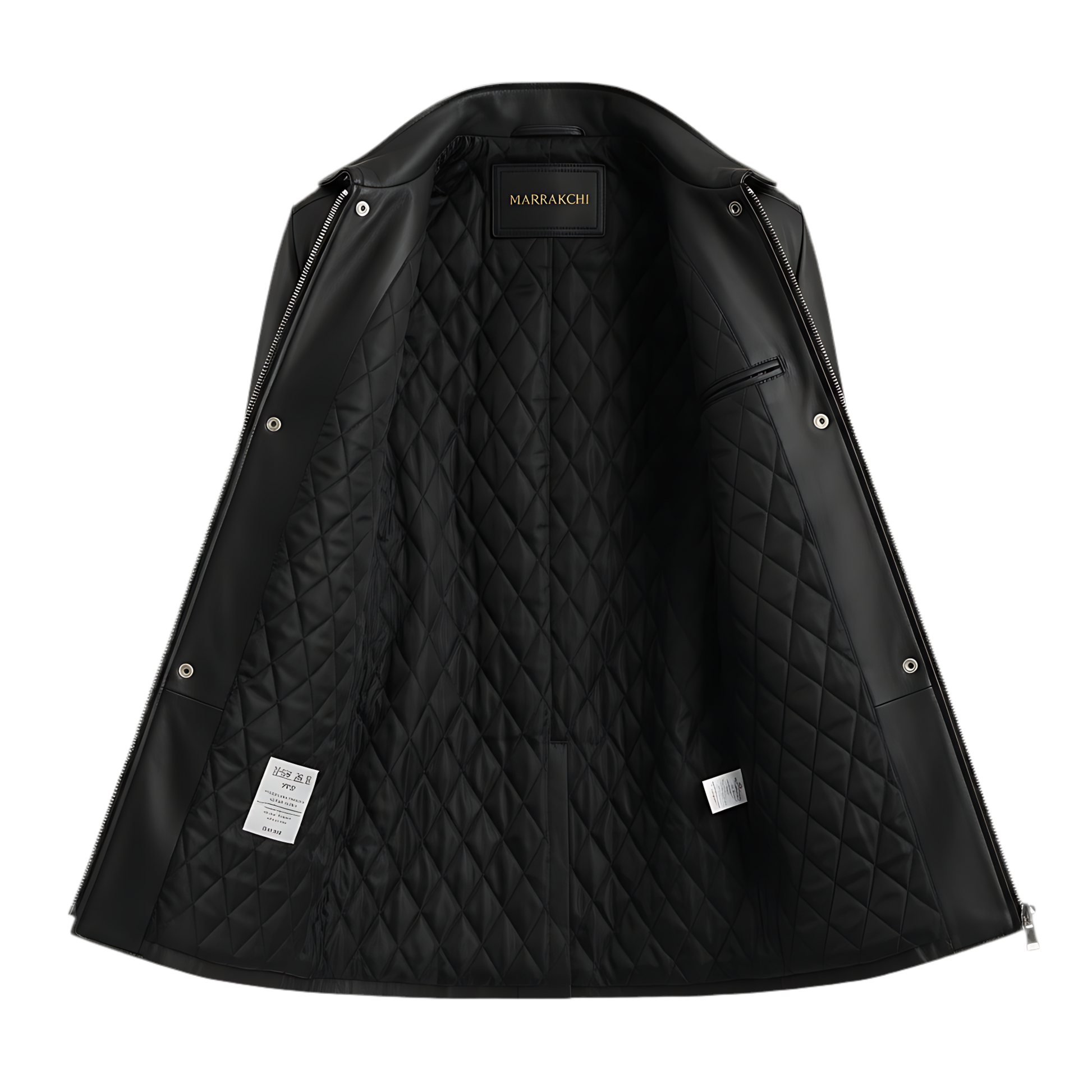 MARRAKCHI Veste en daim noir Rolf Marrakchi