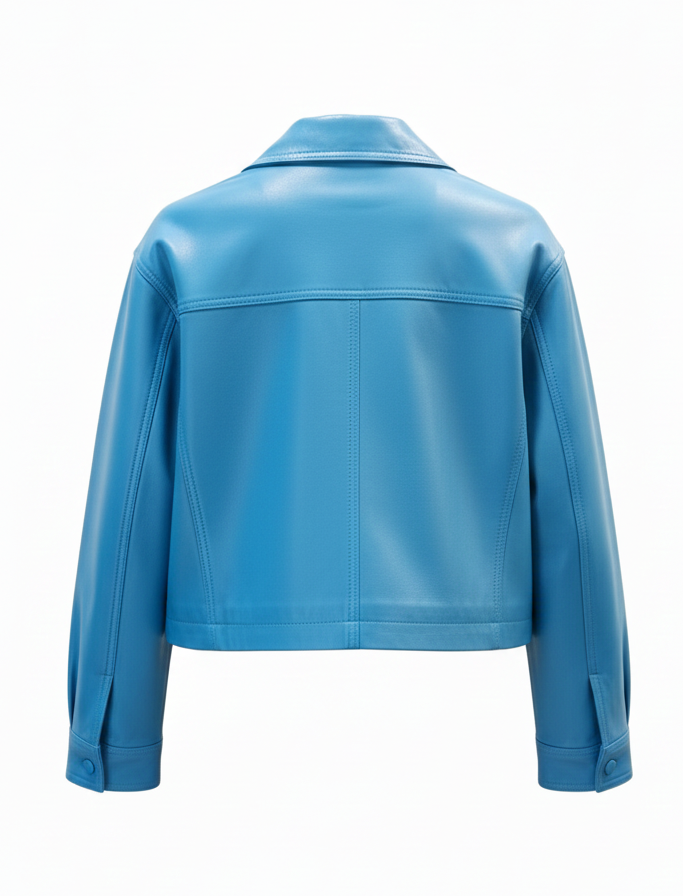 Trucker Belle – Veste en Cuir Femme Cintrée | Collection 2026