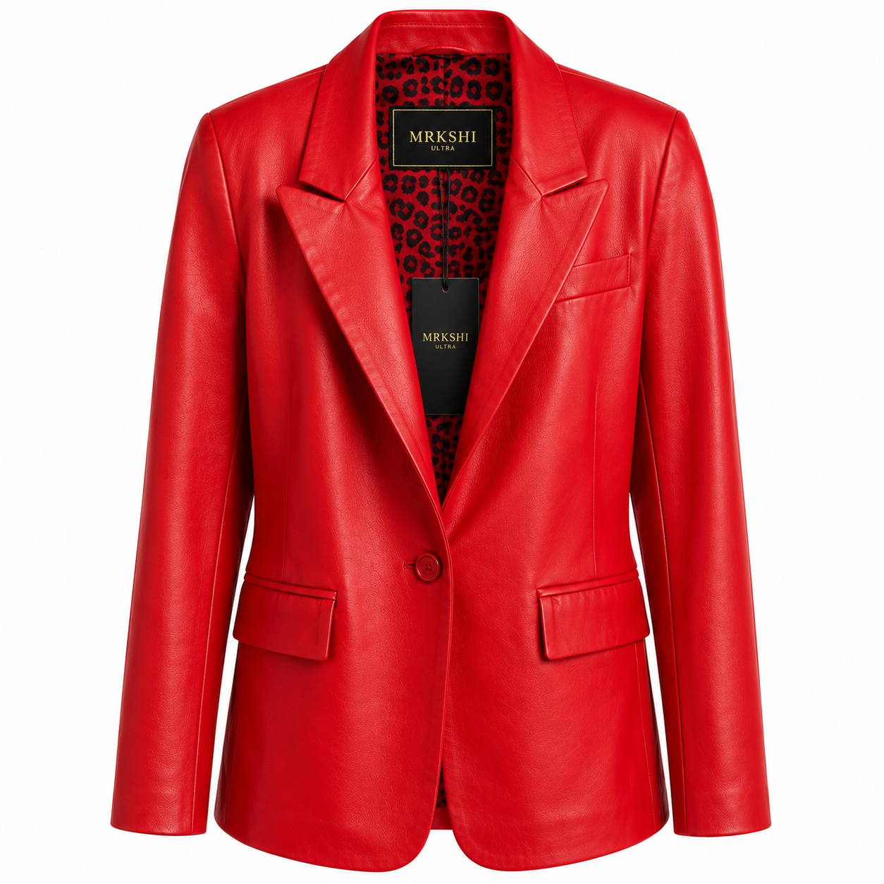 Blazer Femme en Cuir Premium – MRKSHI | Élégance Business