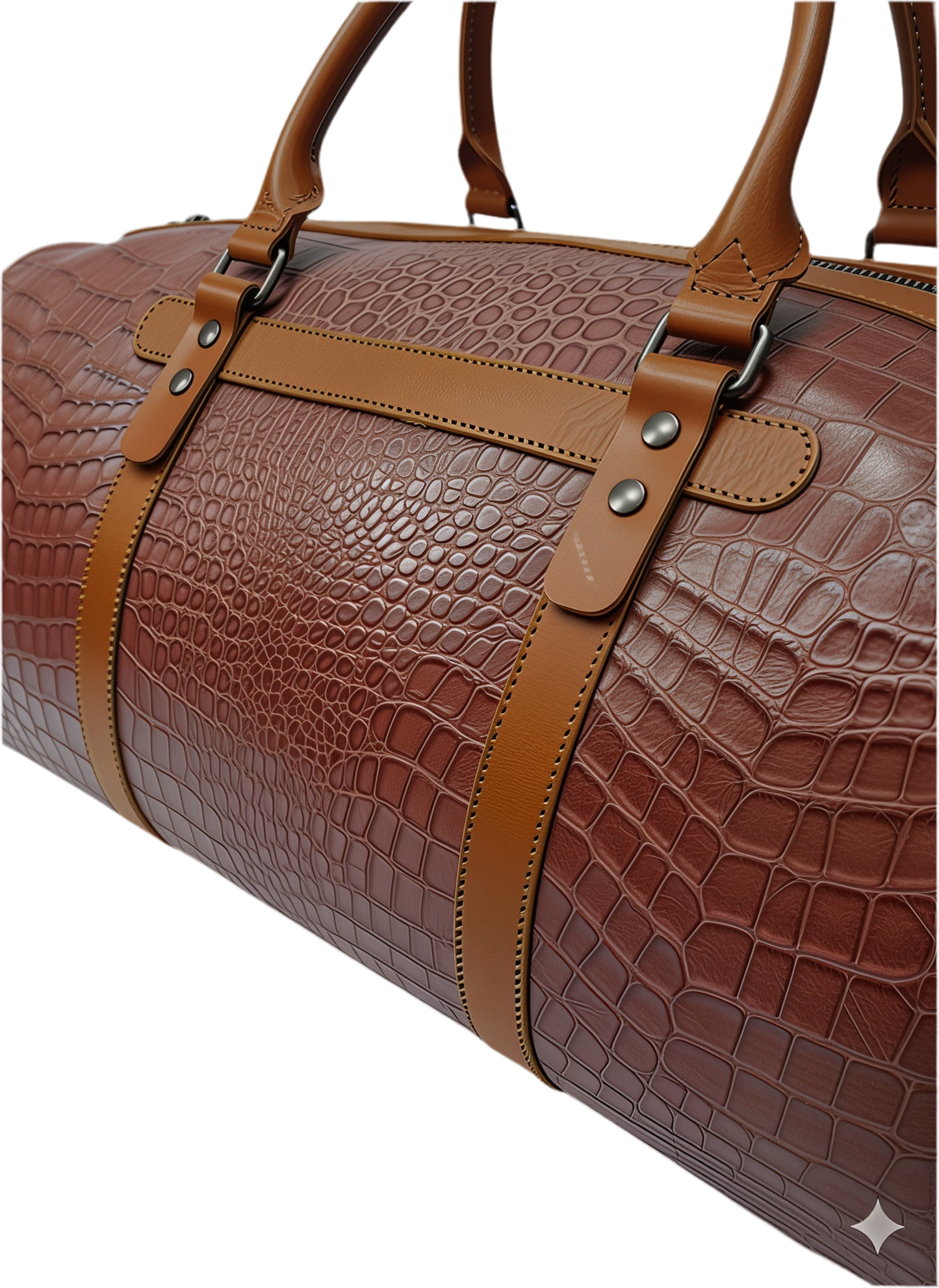 Sac week-end homme en cuir de vachette Marrakchi Motif serpent