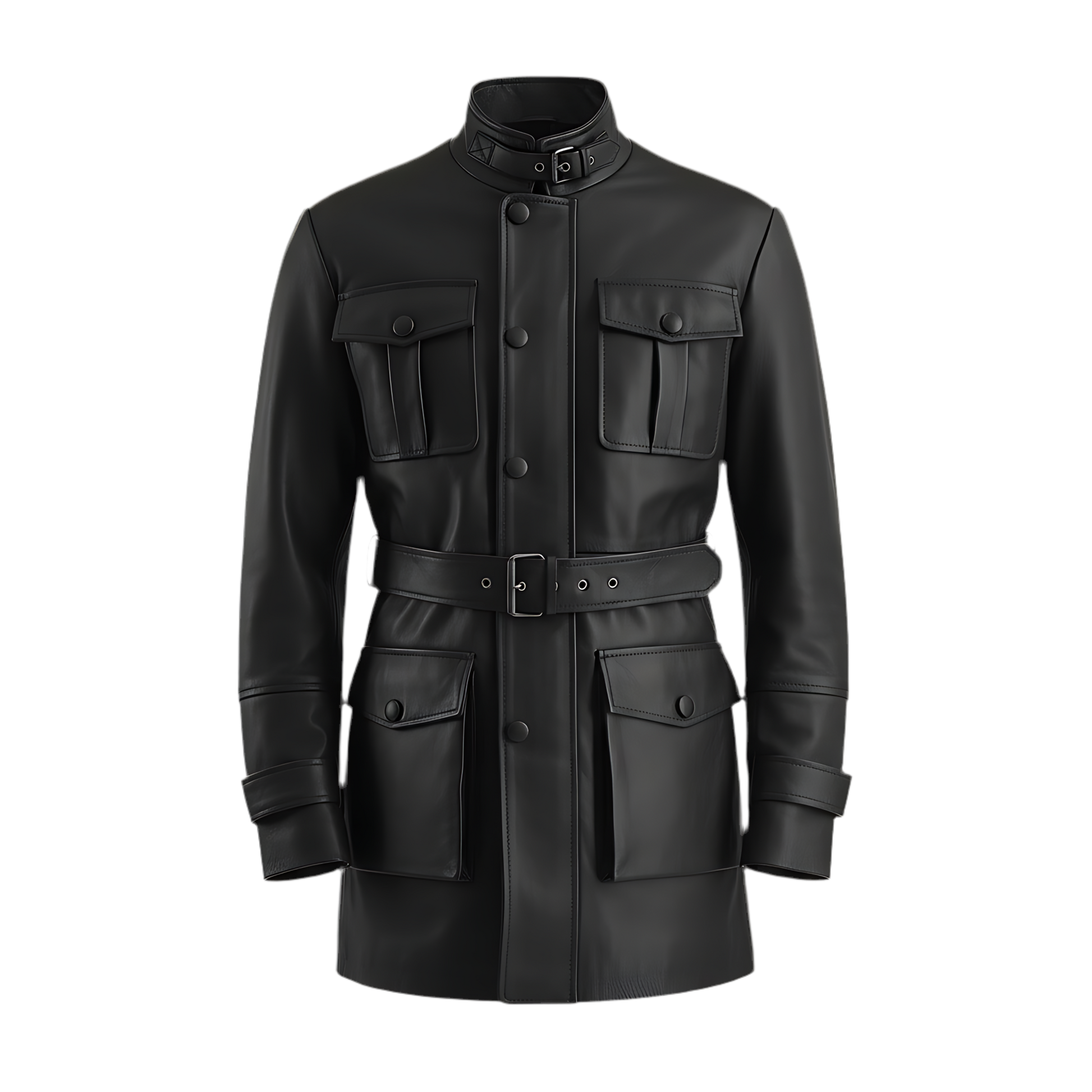 MARRAKCHI Veste en daim noir Rolf Marrakchi