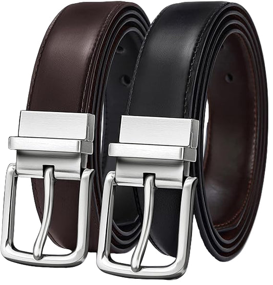 Ceinture réversible en cuir pour homme