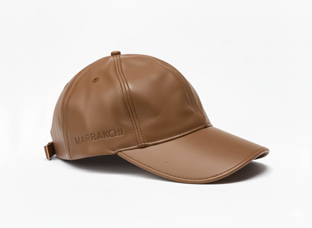 Casquette de baseball en cuir, différentes couleurs - Marrakchi