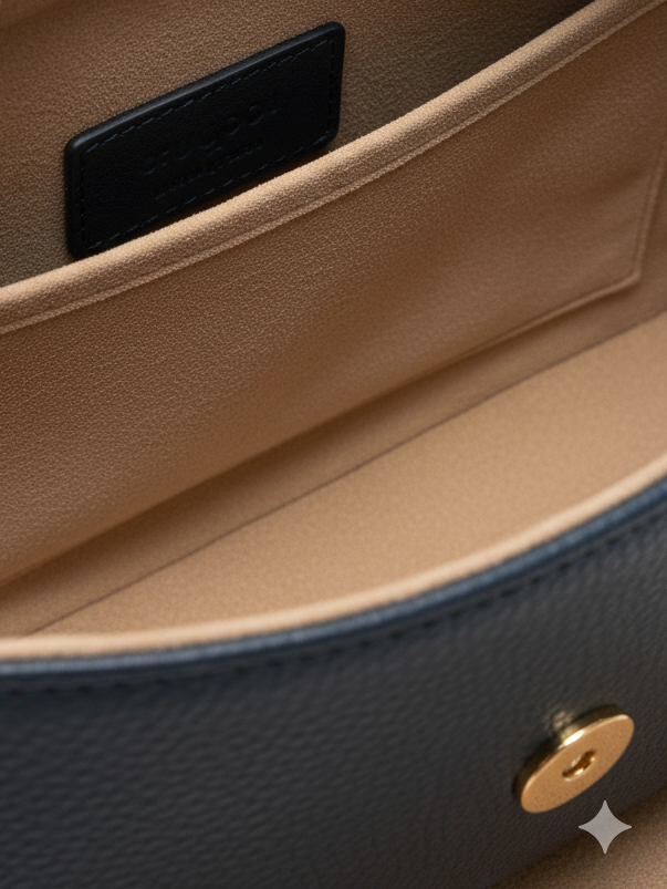 Pochette en cuir Hannah