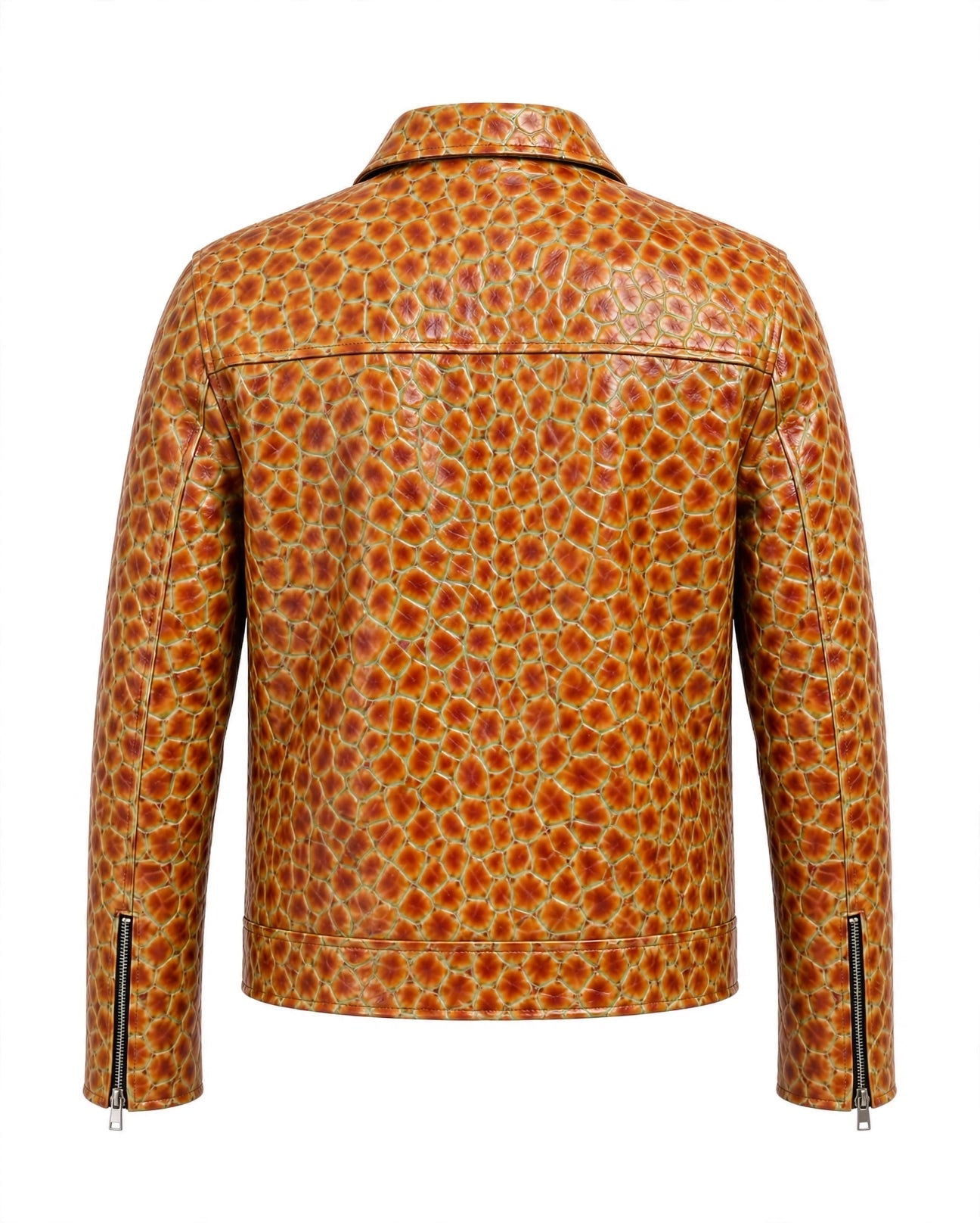 Veste AMBER SCALE - Cuir de Vachette Reptile Édition Marrakech Night