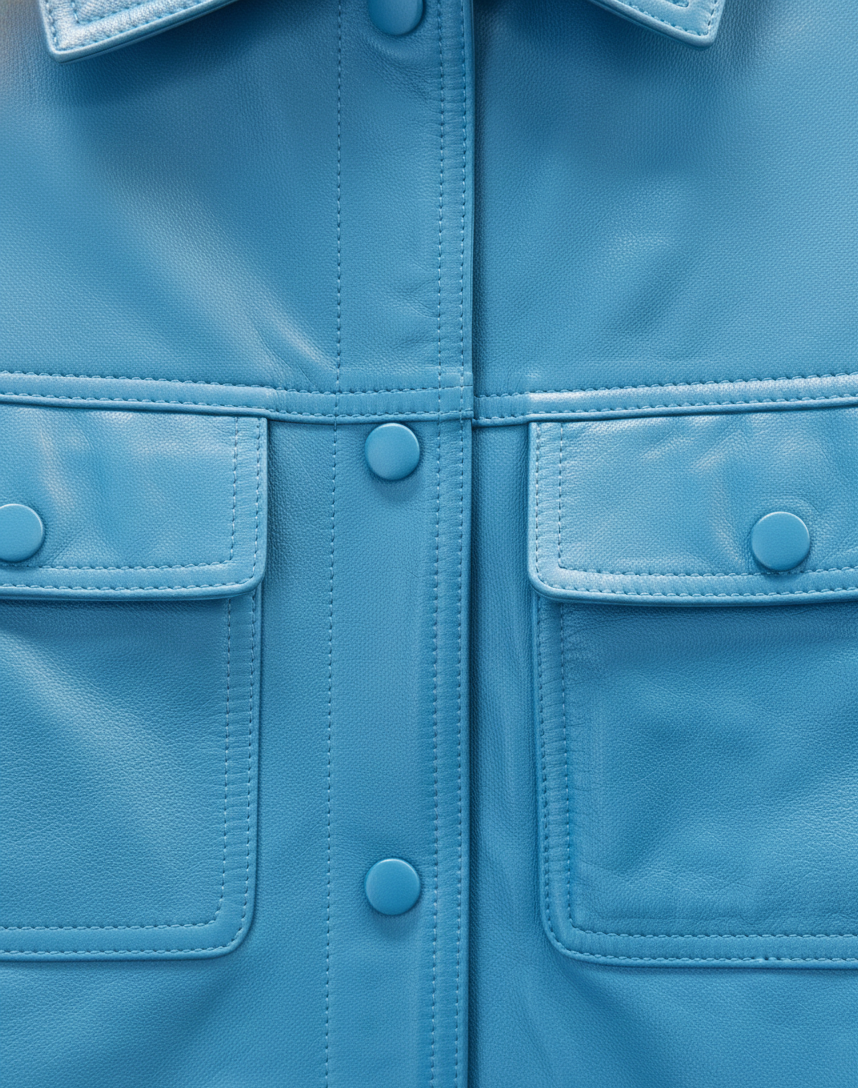 Trucker Belle – Veste en Cuir Femme Cintrée | Collection 2026