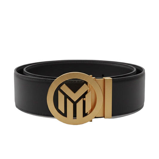 Nuit Saharienne Marrakchi Signature Belt 32 mm - Black | Golden Buckle