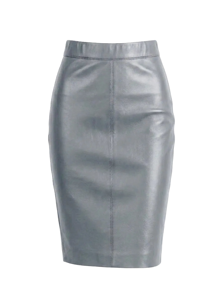 Jupe crayon cuir femme – premium, ultra douce, coupe ajustée