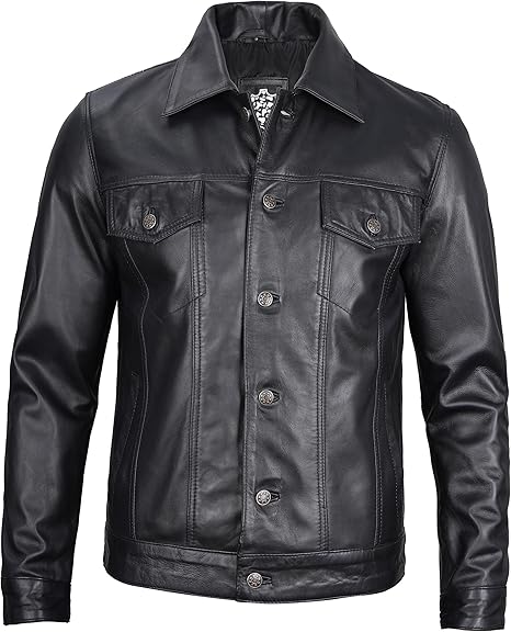 La veste en Cuir d'agneau- Badboy