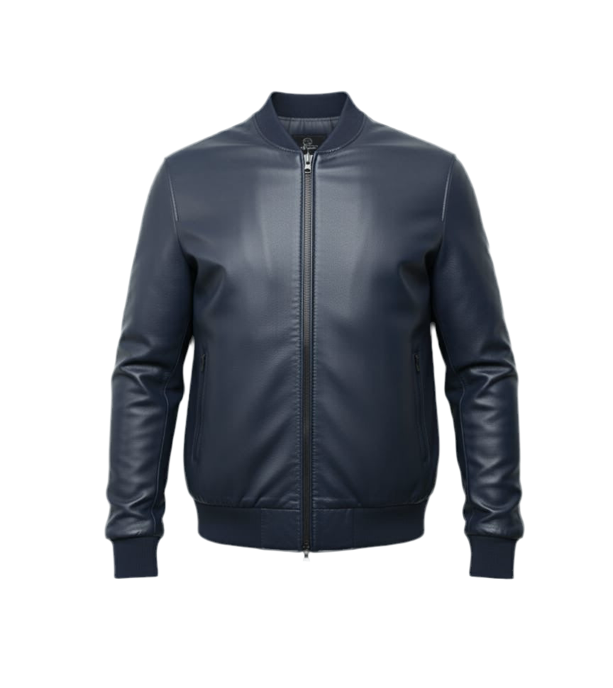 Veste Bomber en cuir d’agneau pour homme – Style et confort intemporel