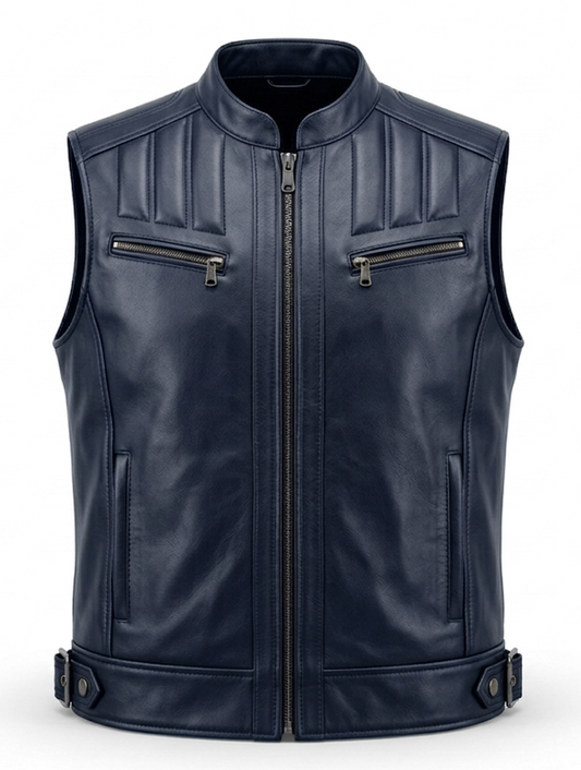 Gilet cuir homme premium – pièce statement, style moderne et intemporel