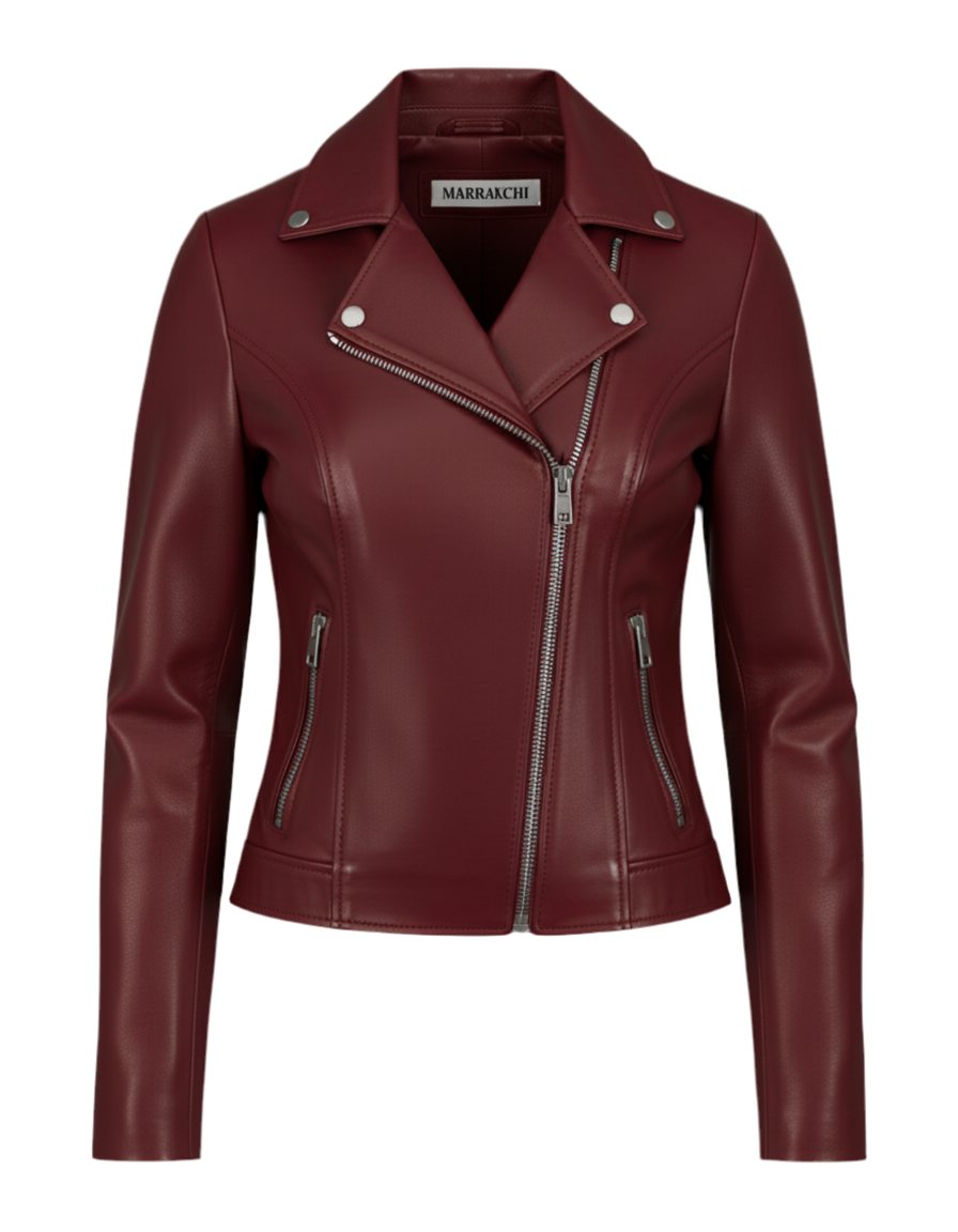Veste en cuir d’agneau – Malika