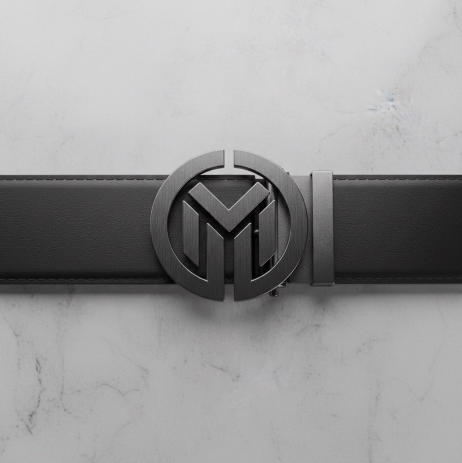 Nuit Saharienne Marrakchi Signature Belt 32 mm - Black | Golden Buckle