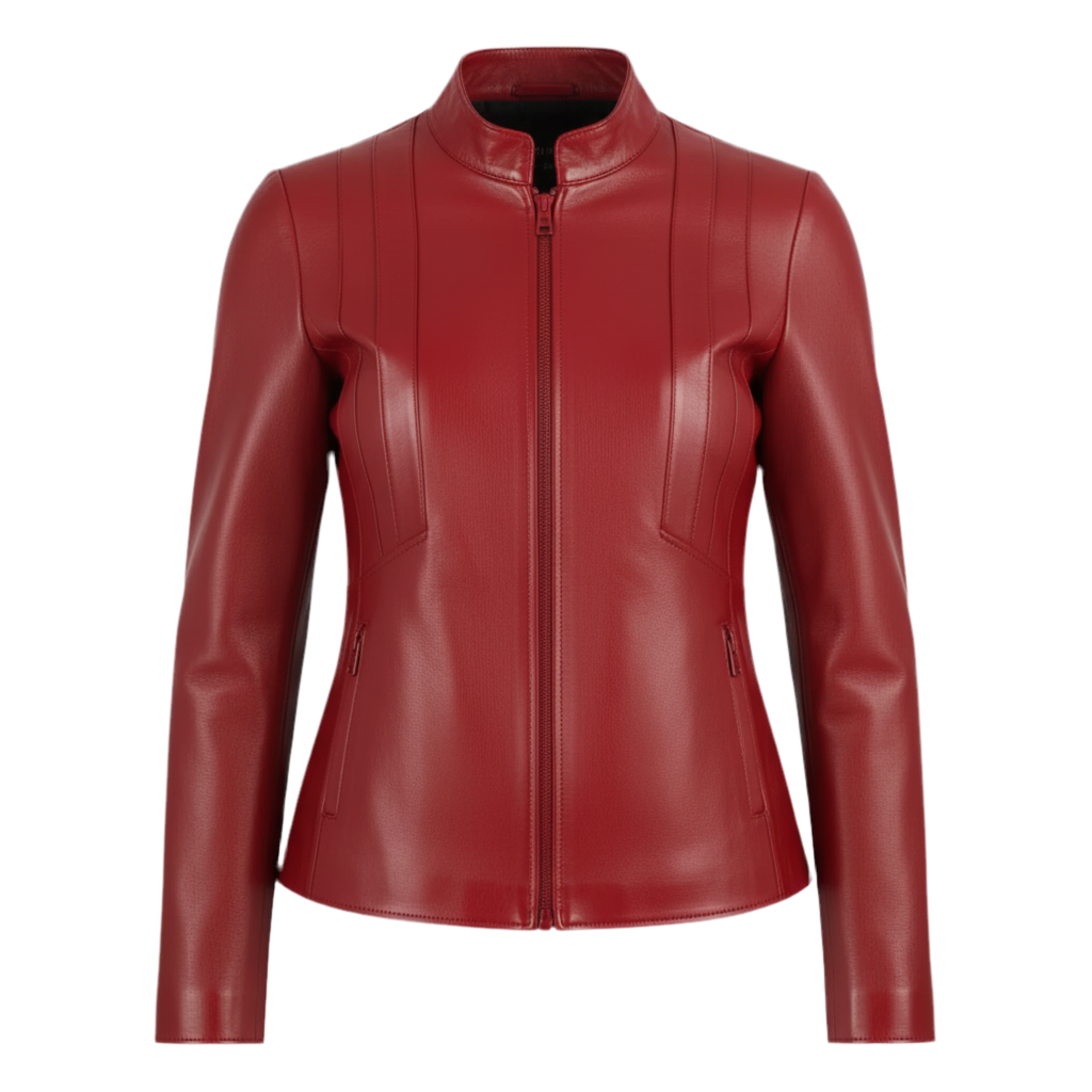Veste en cuir d'agneau DUCE