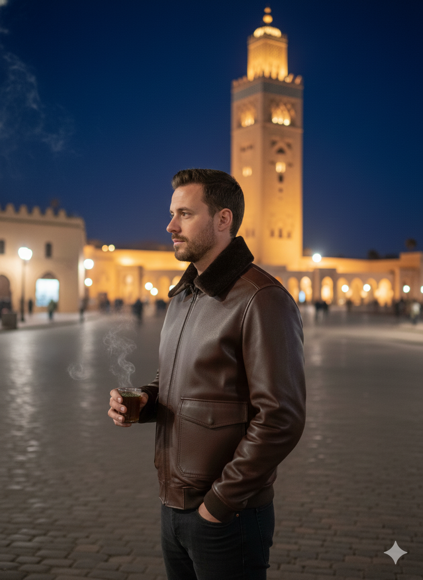 Airmare G-1 Blouson aviateur en cuir veritable