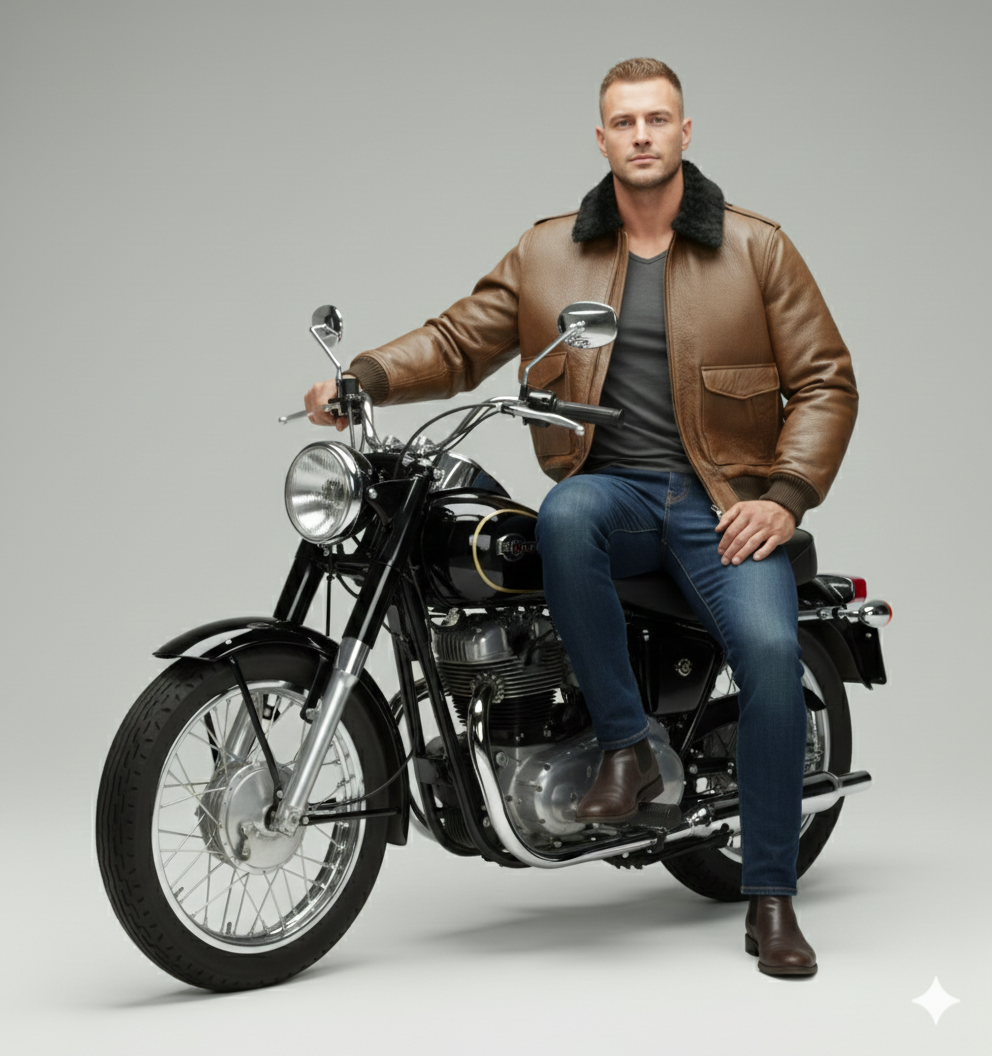 Eagle Rider – Veste en Cuir Premium 2026