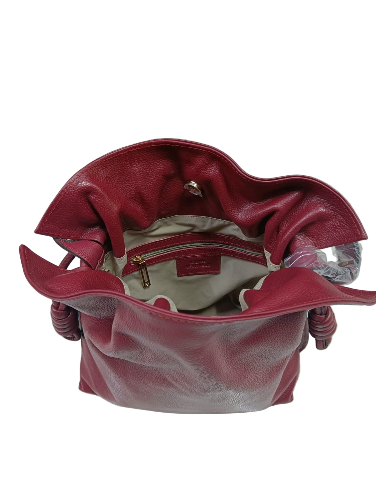 Pochette Flamenco en cuir de veau Nappa