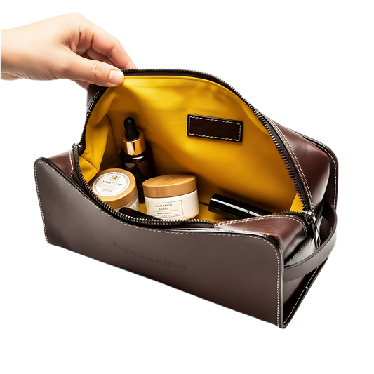 La trousse de toilette marron Marrakchi