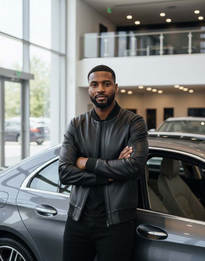 Lantern – Veste homme en cuir lisse brillant | Modèle 2026