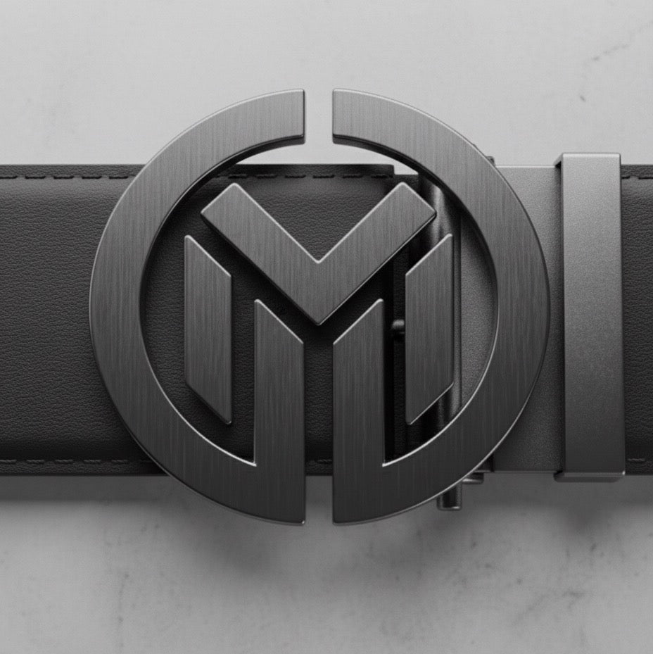 Nuit Saharienne Marrakchi Signature Belt 32 mm - Black | Golden Buckle