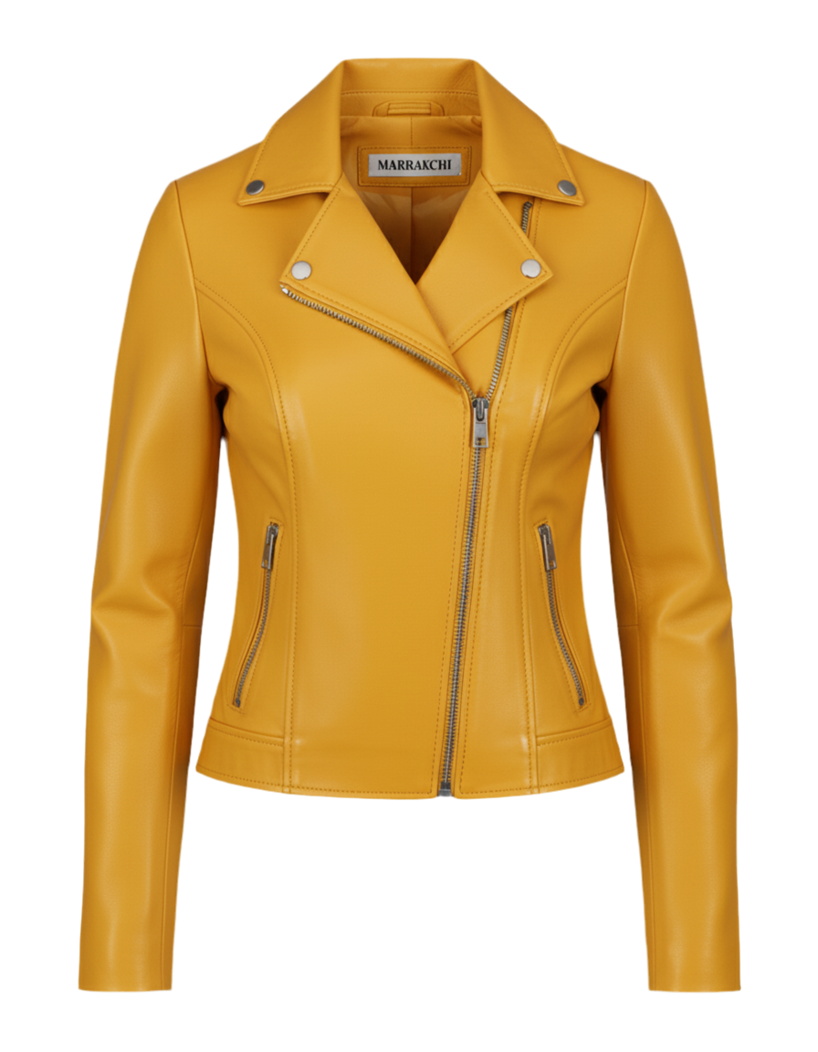 Veste en cuir d’agneau – Malika