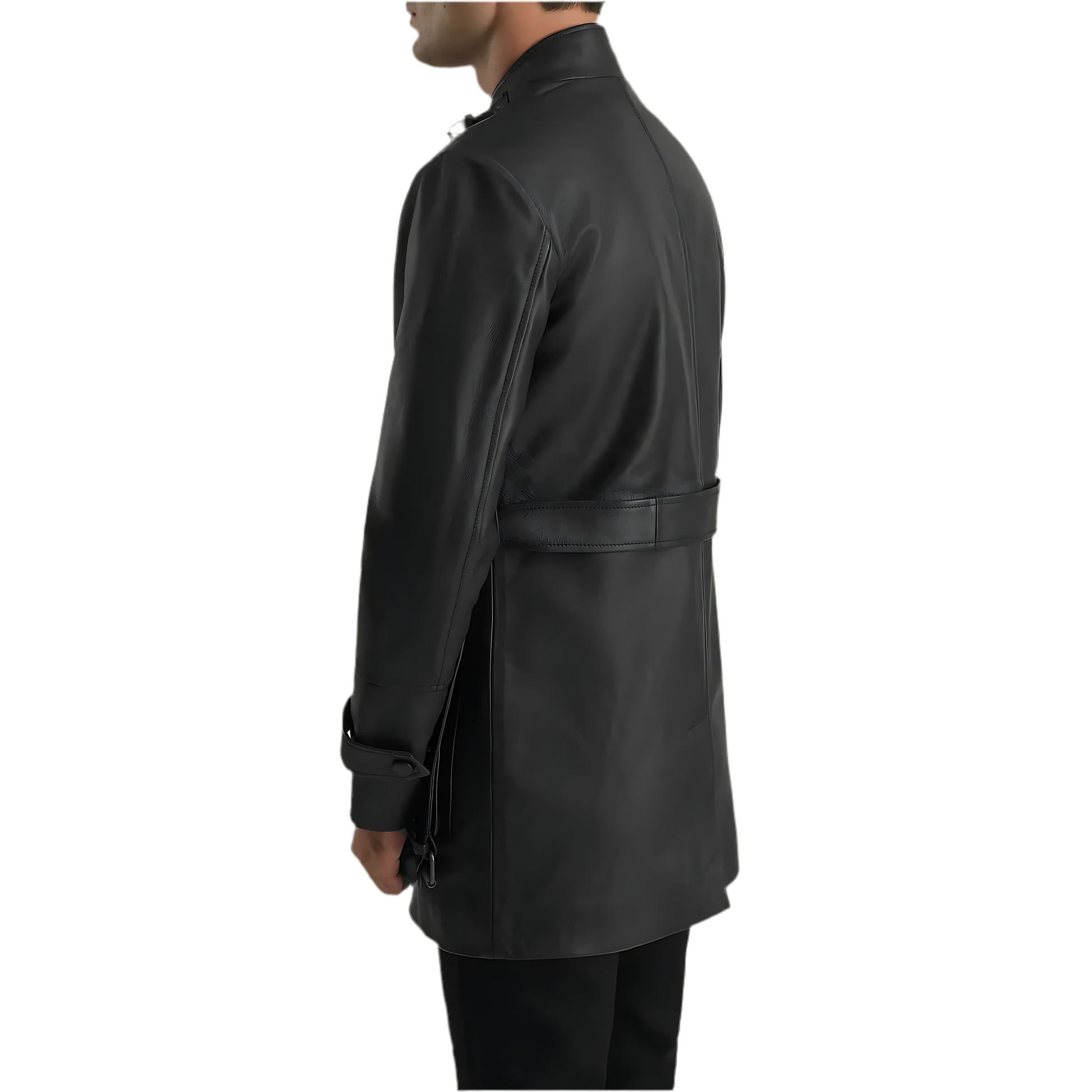 MARRAKCHI Veste en daim noir Rolf Marrakchi