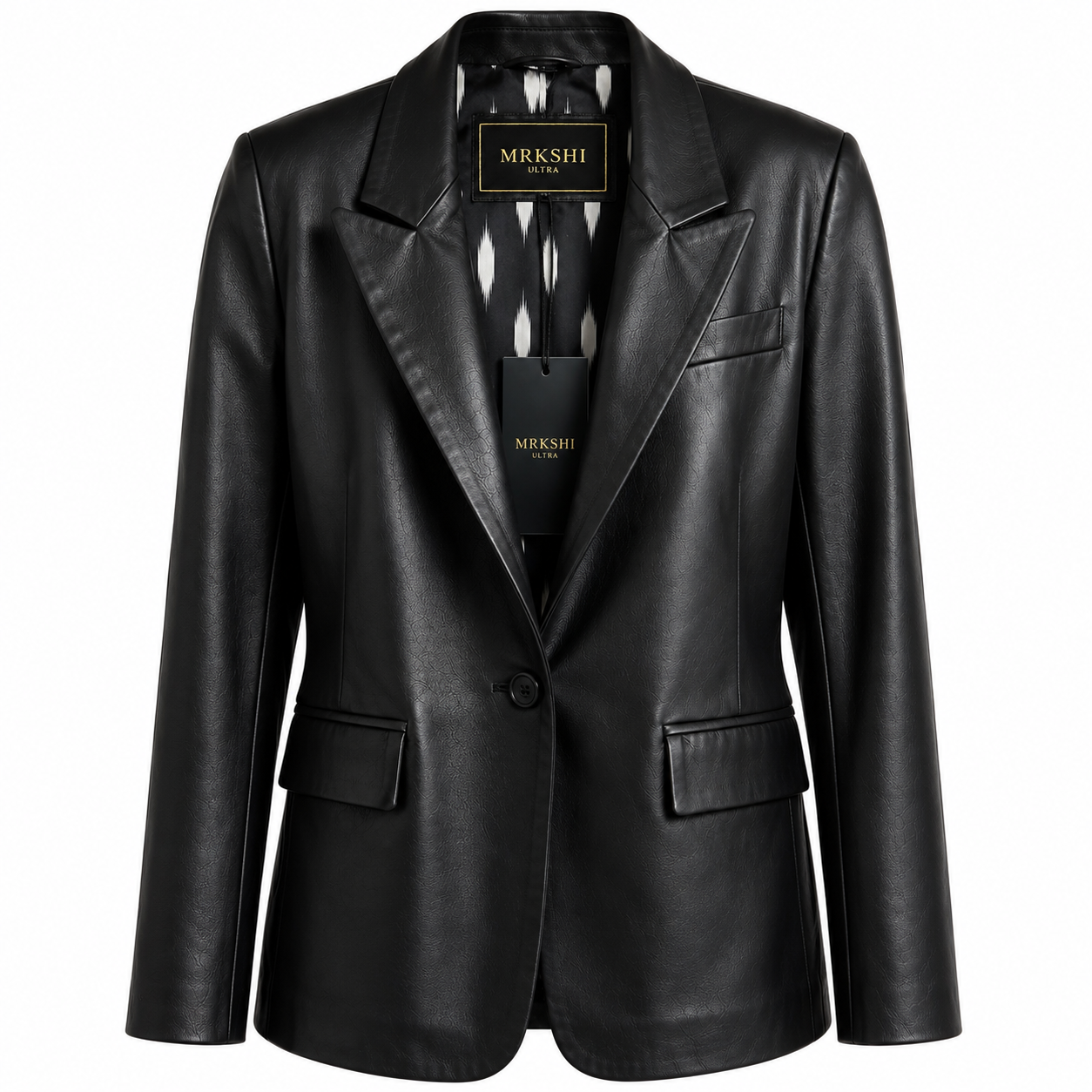 Blazer Femme en Cuir Premium – MRKSHI | Élégance Business