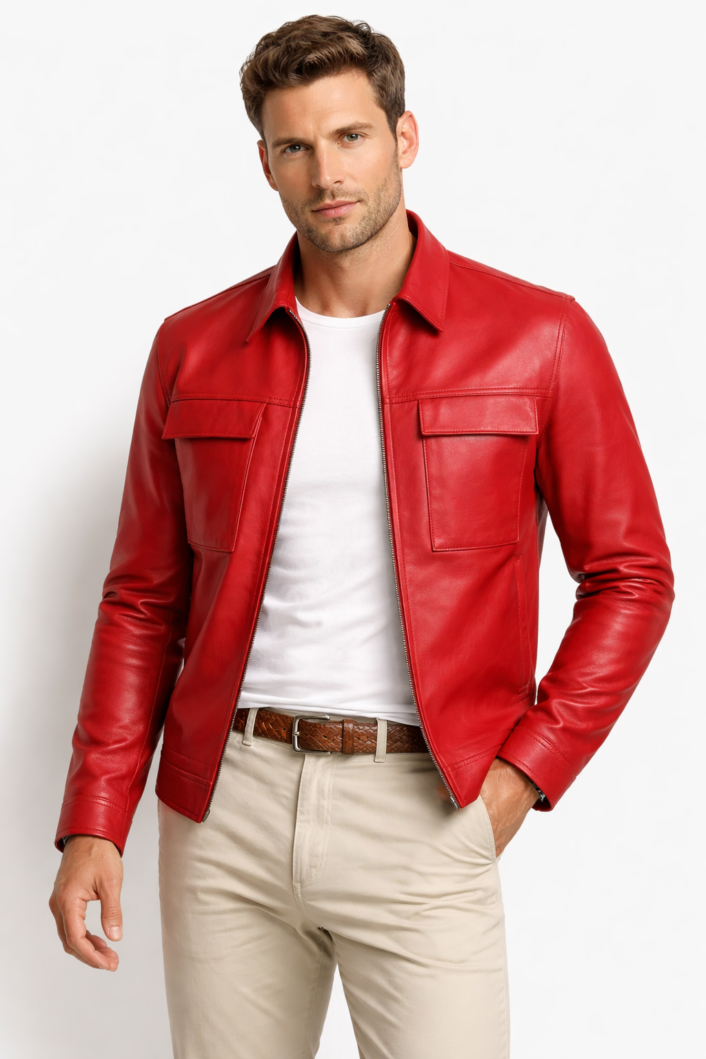 La Veste en cuir d'agneau - Casablanca